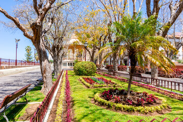 Constitution square in La Orotava, Tenerife, Canary islands, Spain