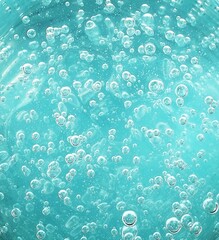 Mockup of natural background: Isolated beautiful liquid with bubbles