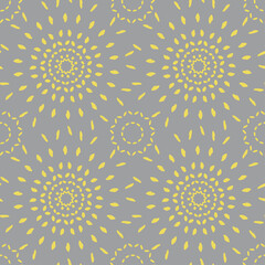 Trendy modern seamless hand drawn geometric patterns. Vector abstract, scandinavian pattern in doodle style