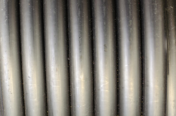 Pipes for conducting water in a roll.