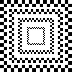 Checkered Tonnel. Vector Checkered Tonnel. Race Flag Tonnel Pattern.
