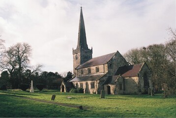 Fototapeta na wymiar St Mary's Church, Huggate, East Riding of Yorkshire.