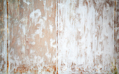 Grunge wall with white paint, background photo