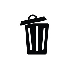 Simple trash can icon