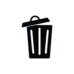 Simple trash can icon