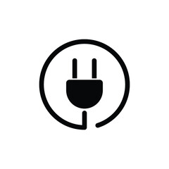 Plug icon. Electric plug sign