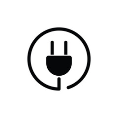 Plug icon. Electric plug sign