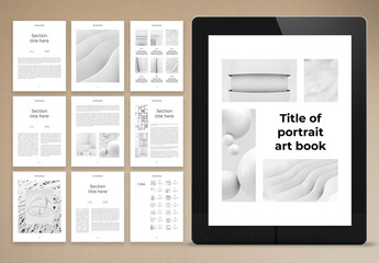 Black and White Electronic Book Layout
