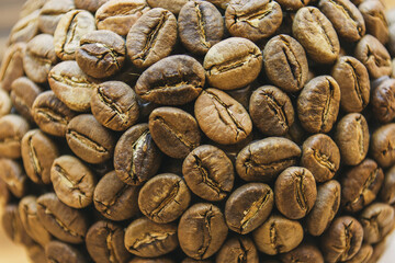 coffee beans souvenir on a beautiful background
