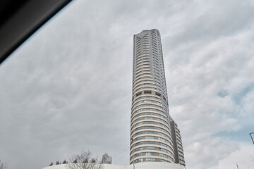 01.03.2021. istanbul Turkey. Residential building modern architecture in istanbul and sky. 