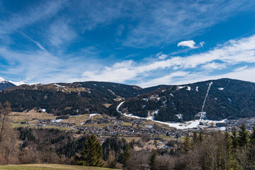 Blick auf Mieders im Stubaital