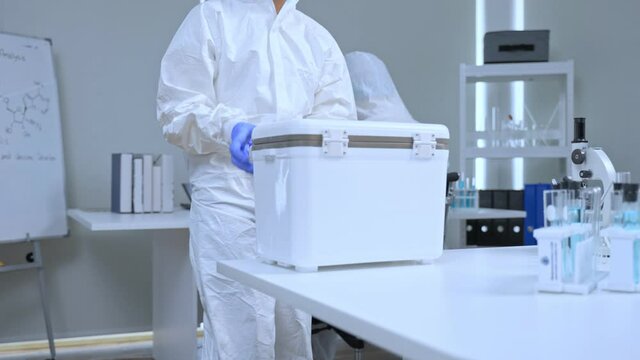 Group of researchers testing Coronavirus vaccine for using with human.