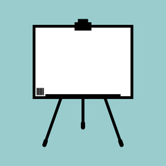 Office presentation board isolated. vector illustration