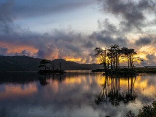Loch Assynt Autumn sunset