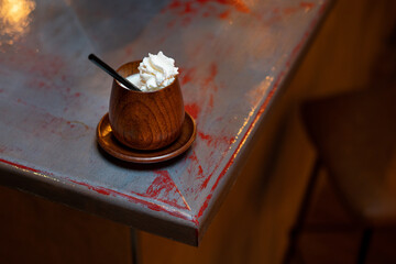 Cappuccino on the table