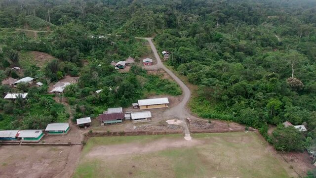 Ecuador jungle aerial view