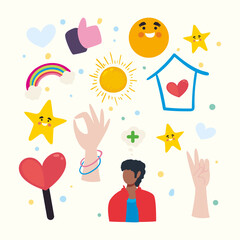 positive symbol group