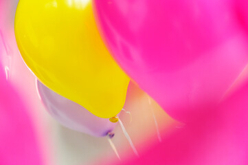 Bunch of colorful balloons