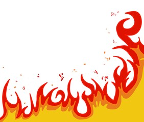 危険でかっこいい炎の背景素材 Background Wall Mural Backgrou V 0 0 V