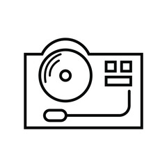 vinyl record icon vektor symple