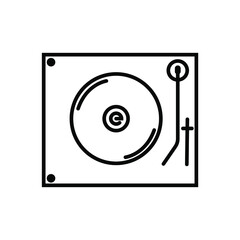 vinyl record icon vektor symple