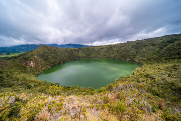 the Guatavita Lagoon, Sesquile, Cundinamarca, Colombia
