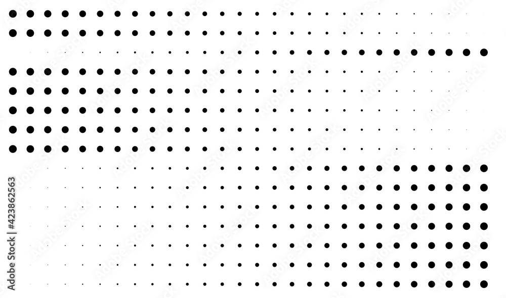 Aufkleber dot, circles, dotted lines abstract design element. stipple, stippling and speckles effect