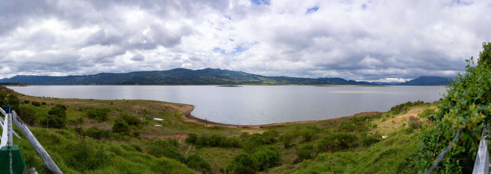 Tomine reservoir from Guatavita, Cundinamarca, Colombia