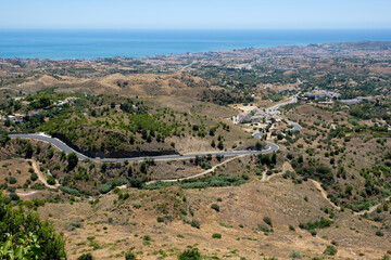 Fototapeta na wymiar View from Mijas in Andalucía Spain
