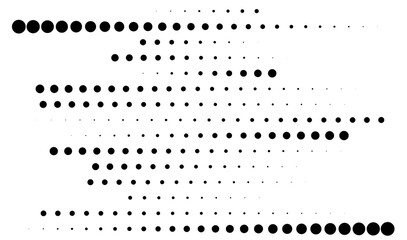 Dot, circles, dotted lines abstract design element. Stipple, stippling and speckles effect
