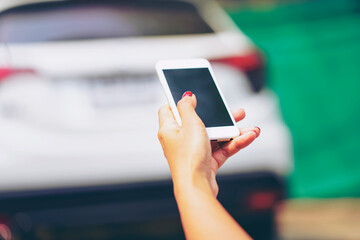 Young Influencer millennial Using Social Media on Smartphone, Like, Follower, Comment and share social media. self absorbed new generation