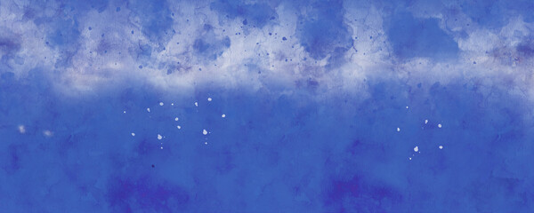 Abstract blue and white watercolor texture or grunge background design