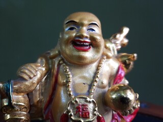 Laughing Buddha figurine Japanese/ Tibetan