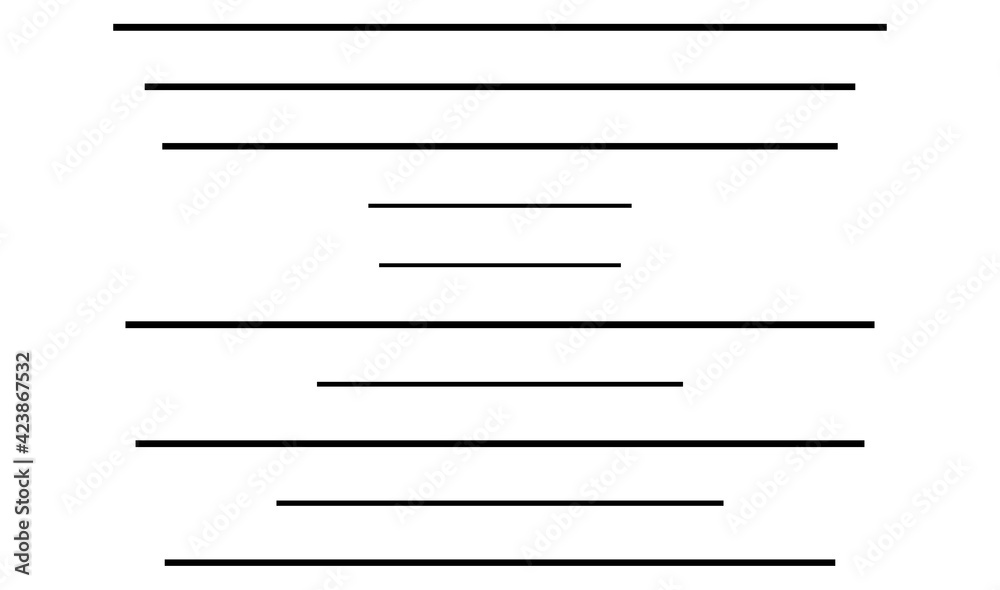 Aufkleber random straight parallel lines, stripes geometric abstract vector element