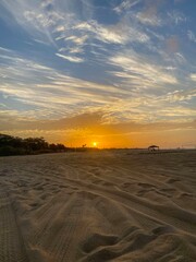 Fototapeta premium sunset on the beach