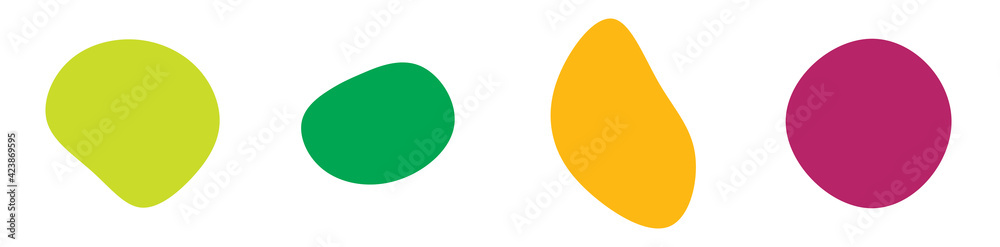 Poster random blotch, inkblot. organic blob, blot. speck shape.splat, fleck graphic. drop of liquid, fluid.