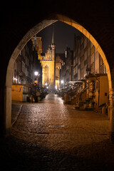 Gdańsk nocą