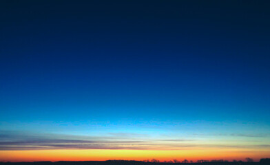 sunset in the sky