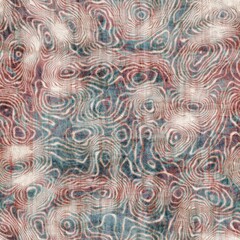 Seamless grungy tribal ethnic rug motif pattern. High quality illustration. Distressed old looking native style design in shades of gray and cream. Old artisan textile seamless pattern.