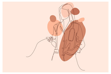 Doctor Background Vector Illustration