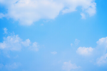 natural sky background of day time blue sky with white cloud