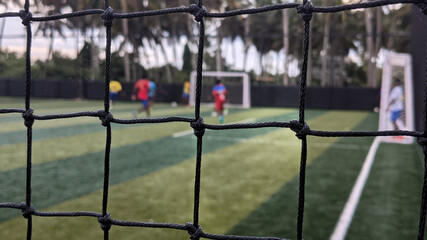 Playing socccer in turf field