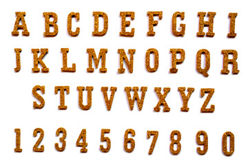 Alphabet letters for starters learn English. colourful letters toys children. english font jigsaw. Font Text for graphic design work.