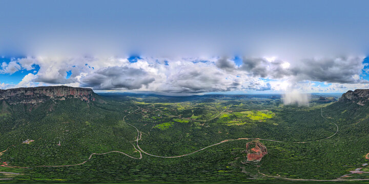 landscape with mountains santa cruz - Robore