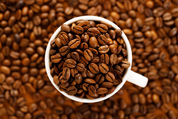 Coffee beans background