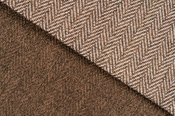 Canvas fabric texture. Brown burlap texture background pattern. Texture of the linen fabric as background.