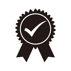Approved certified icon. Certified seal icon