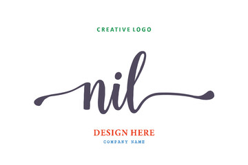 NIL lettering logo is simple, easy to understand and authoritative