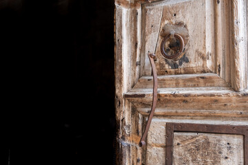 The entrance doors of The Church of the Holy Sepulchre or Church of the Resurrection. Jerusalem