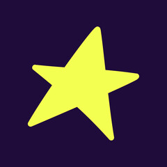 Hand drawn star. Astronomical or celestial objects
